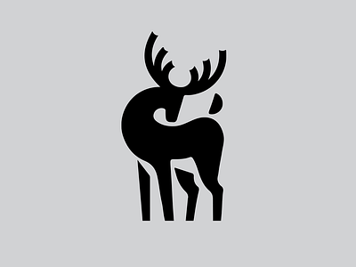 LOGO - DEER animal animals branding deer design forest graphic design icon identity illustration king leaf logo marks symbol tree ui