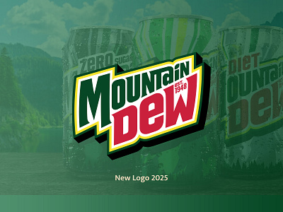 Reclaiming the Mountain | Mountain Dew’s 2025 Logo Refresh branding brandrefresh designforhire dew drink drinklogo foodlogo freelancelife logo logodesign logodesigner logoinspiration logoupdate moderndesign mountain mountaindew rebranding remotework typographiclogo