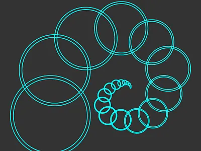 Circle Barrage circle gradient graphic design neon