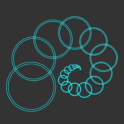 Circle Barrage circle gradient graphic design neon