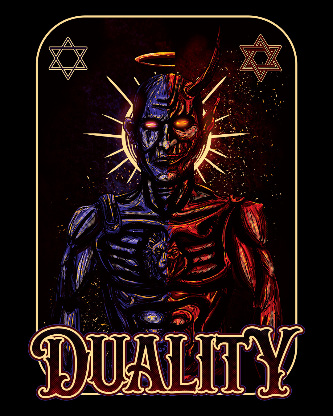 DUALITY angel darkart demon duality illustration