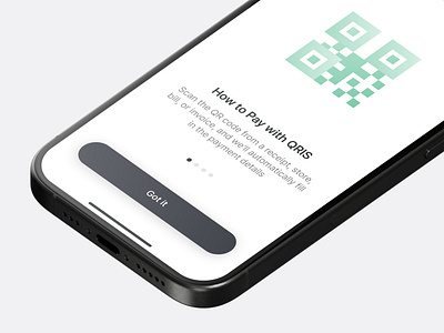 Mobile Bank QRIS 3d app bank bank app clean fintech fintech app fintech ui ios iphone 16 mobile app mockup modal onboarding payment qr qris ui