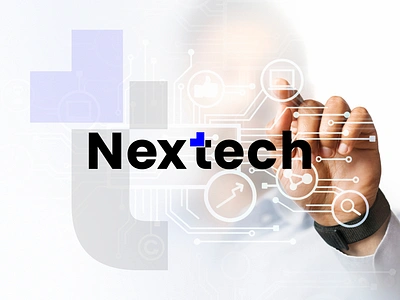 LOGO / Nextech arrow brand business company data design devices digital evolution innovation letter t lettermark logo next tech smart tech technology wordmark