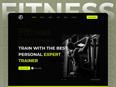 FitnessGuru | Personal Gym Trainer Leading page coach fit fitness fitness website health healthy marathon minimalist modern muscle personal trainer saas training user experience user interface weightloss wellness workout yoga