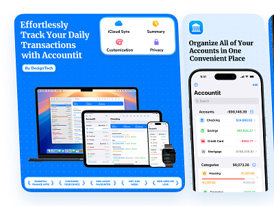 Accountit - App Store Screenshots app branding app design app screenshots app screenshots design app store screenshots app store screenshots design app store screenshots for ios app ui branding design digital design ios app ios app app store screenshots ios app design ios app screenshots mobile app mobile app branding product design ui uiux