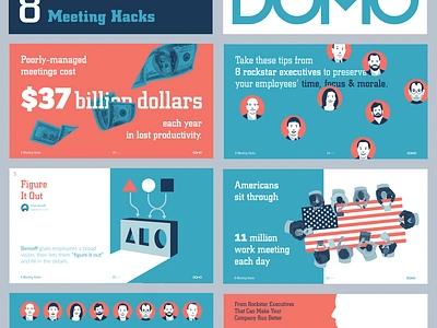 8 Meeting Hacks Deck deck graphic desgin keynote pitch deck power point presentation