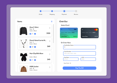 Credit Card Checkout bill challenge check out credit card checkout daily challenge figma product design ui ux web