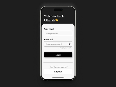 Signup/Login Screen app design dailyui design ui