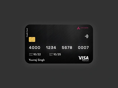 Credit Card Design 3d dailyui dailyuichallenge ui