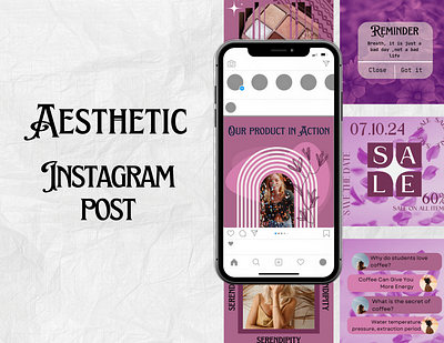 INSTAGRAM POST TEMPLATE branding design graphic design instagram instagram gift instagram post instagram templates logo templates