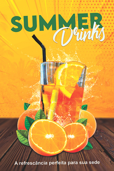 Orange drink animation branding graphic design logo