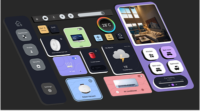 Smart Home Automation UI design (inspired design) automation home homepage smart home automation smarthome ui visual