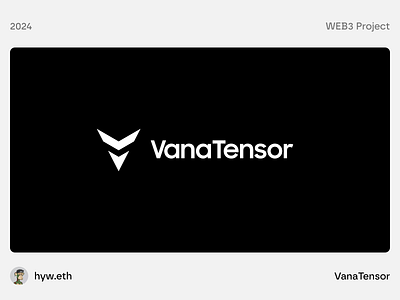 VanaTensor | Data Liquidity Pool built on Vana | Logo ai bitcoin blockchain branding btc crypto design graphic design icon illustration logo minimal minimalist motion graphics nft ui ux vana web web3