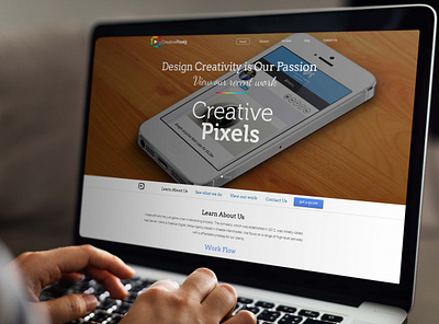 Creativepixels Website Design | Landing Page adobephotoshop agency website clean ui creative agency creativepixels digital agency figma graphic design landing page minimal design modern ui nteractive design ui ui design uiux user friendly ux design web ui website design
