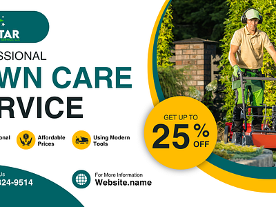 Residential & Commercial - Lawn Care Services advertising branding digital design poster design