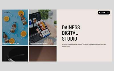 Dainess - Portfolio Website Template agency agency design agency landing page agency studio agency website design portfolio webflow