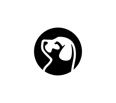 Puppy’s Logo animal branding business charity design dog dogs face happy logo logo design logos minimal negative space pet pets silhouette simple vector