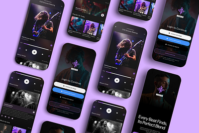 Musidio - App Ui Design agency android animation app ui branding business corporate creative design digital figma graphic graphic design ios modern music music app professional ui ux