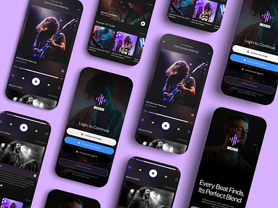 Musidio - App Ui Design agency android animation app ui branding business corporate creative design digital figma graphic graphic design ios modern music music app professional ui ux