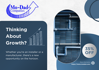 Mo dad company for installing and manufacturing advertising poster design print design