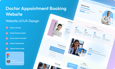 Doctor Appointment Booking website doctor appointment website landing page design website website design