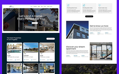 Salama - Real Estate Website Template agency real estate real estate landing page realtor landing page ui design webflow