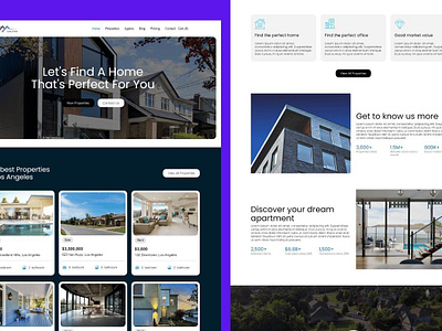 Salama - Real Estate Website Template agency real estate real estate landing page realtor landing page ui design webflow