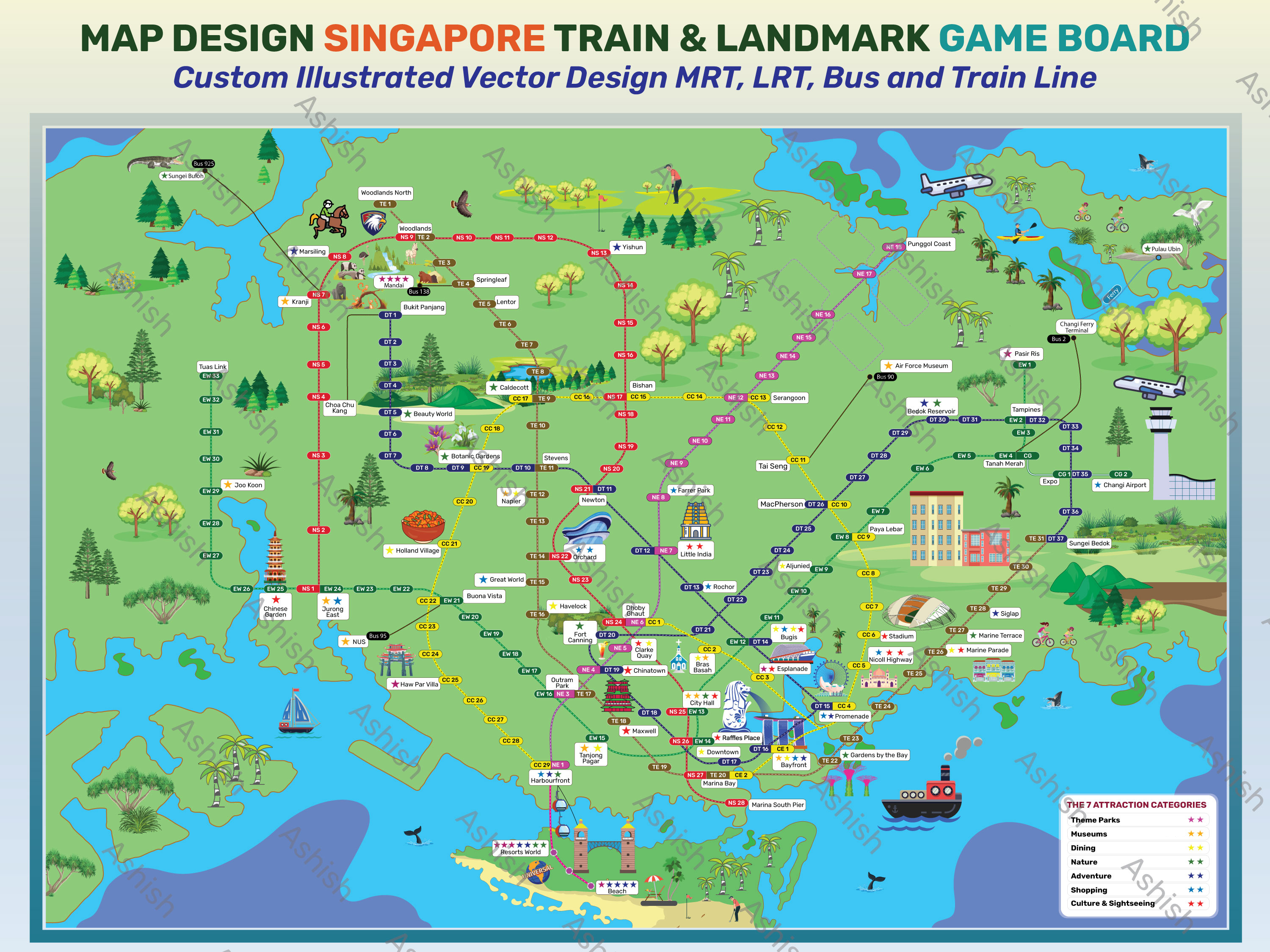 GPS Navigation Map Vector Design board game citymap colorful custom map education flatdesign game map geography graphic design illustration isometric location map map map design minimal navigation singapore map tourism map travel vector