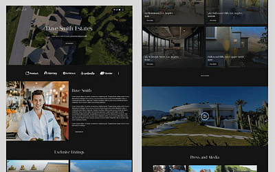 Dave Smith - Real Estate Website Template real estate agency real estate landing page real estate website realtor landing page