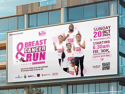 Breast Cancer Run branding creative design event branding graphic design logo visual identity