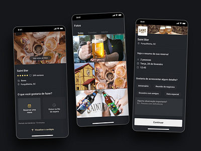 APP - Reserva de mesa aplication aplicativo app design site ui uidesign uidesigner uiux uxdesigner website