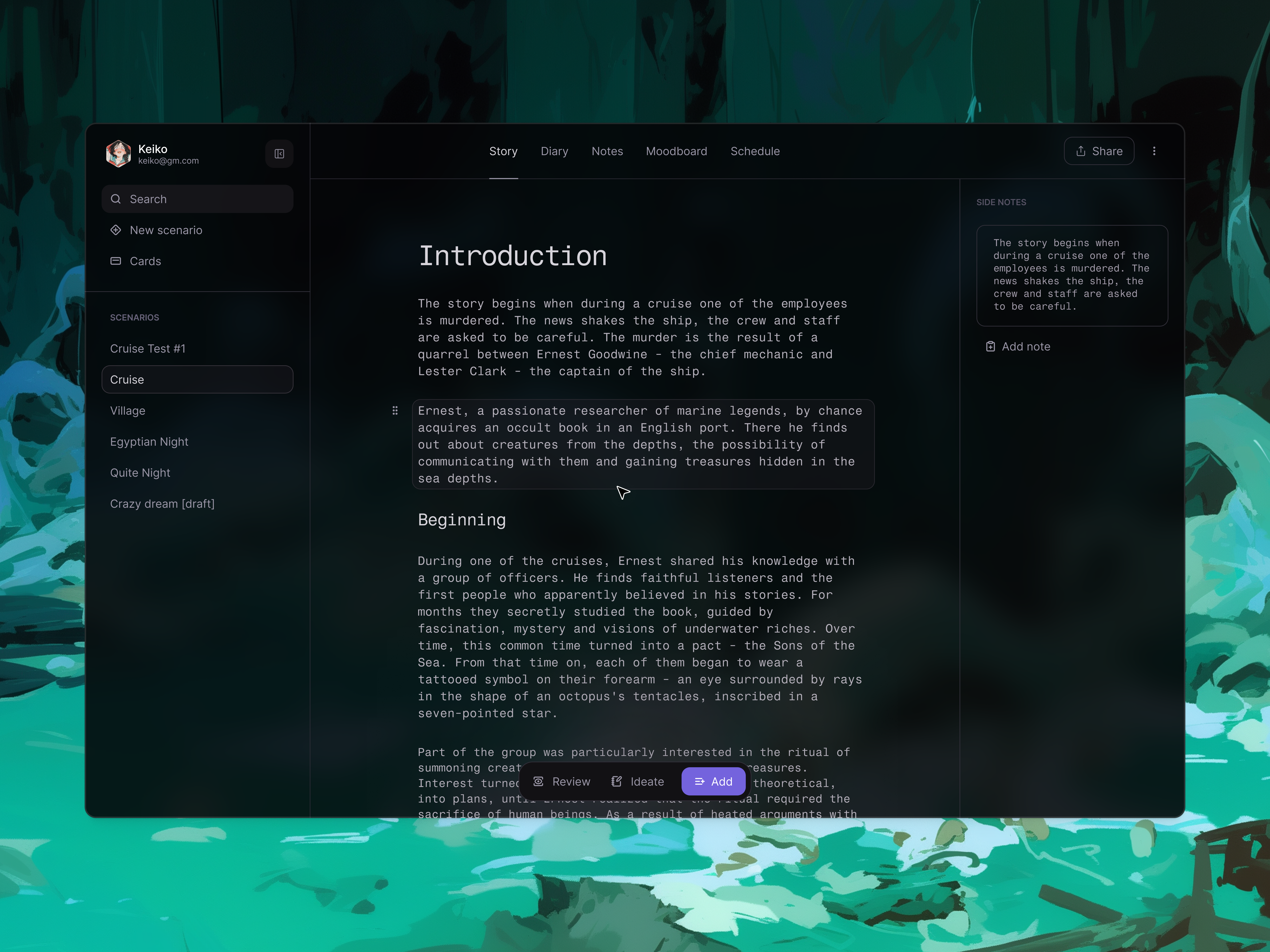 Table Voyager: Redesign app author design desktop editor figma minimal product product design sidebar ui ux web writing