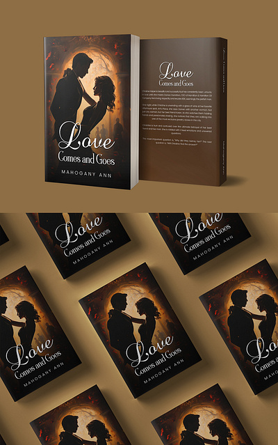 "Love Comes and Goes" Book cover amazon author book cover design kindle lulu