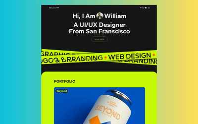 Williamfolio - Portfolio Website Template creative design portfolio portfolio portfolio design portfolio landing page ui ux designer