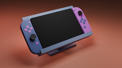 Switch in a custom color 3d graphic design