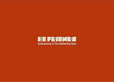 Be Friends Logo branding graphic design logo logo design typography