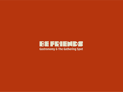 Be Friends Logo branding graphic design logo logo design typography