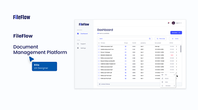 File Management Platform Design clean design dashboard design file management logo ui ux