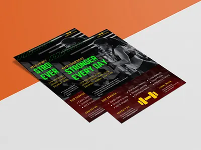 Flyer Design design flyer flyer design gym flyer