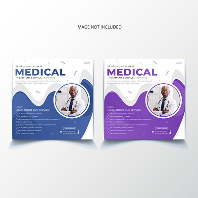 Modern social media medical post design templates branding business care design doctor graphic designer health healthcare hospital marketing medical medical post design post post design promotion social media social media post design square banner template vector