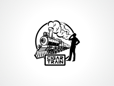 Cigar Train Tobacco Company Branding brand brand design branding cigar ganja graphic design logo logo design tobacco train