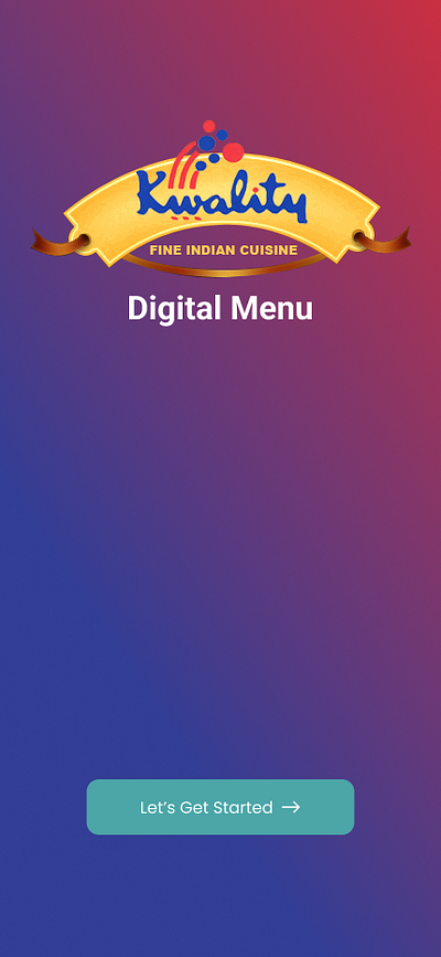 Digital Food menu App figma graphic design mobile app ux