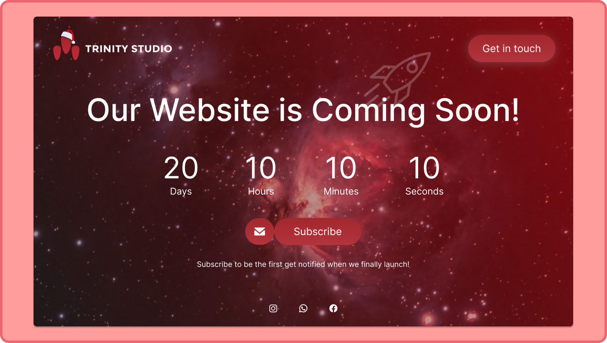 Coming Soon Website Landing Page app branding coming soon design graphic design illustration logo ui ui design uiux ux design website website design