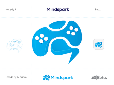 Toy company logo design 3d logo brain logo brand mark branding logo creative ideas gaming comsol logo kid logo kids company logo kids product logo logo design logo designer logo lover logo mark logo type logo typogram logo vector mind spark minimalist modern toy logo