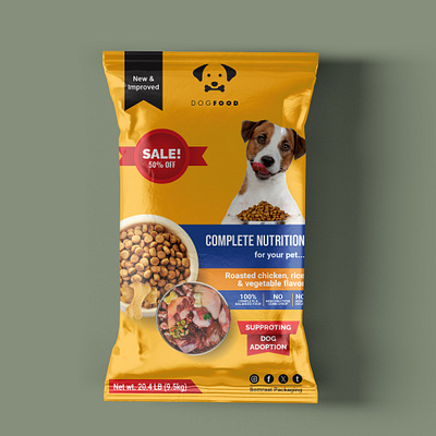 Dog food Packet design design dog dog food dog food packaging dog food packet dog food pouch food graphic design packaging pouch print