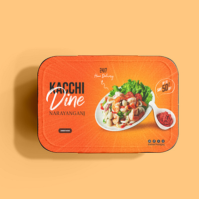 Meal box Packet design for Restaurant dine food box hotel kacchi meal meal box meat meat box restaurant