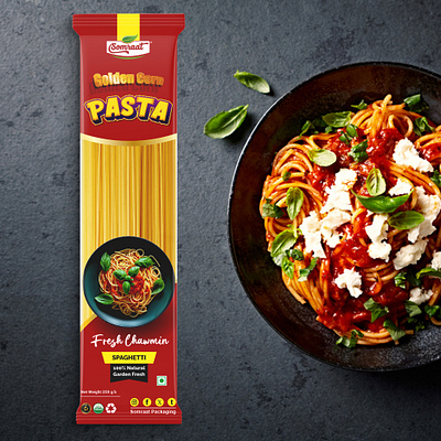 Pasta box Packaging Design box design graphic design noodles packaging pasta pasta box pasta pouch design pouch print