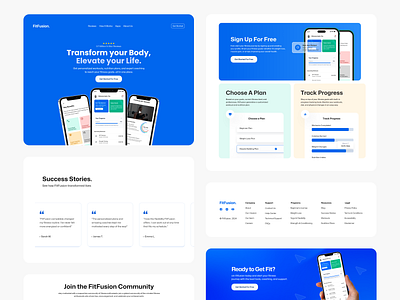 FitFusion Landing Page designinspiration digitalproduct fitfusion fitnessapp fitnesstech landingpage landingpagedesign productdesigner saas saasdesign techdesign uiinspiration uiuxdesign userexperience uxcasestudy uxdesign visualdesign webdesign webdevelopment website