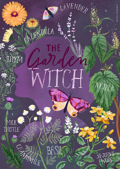 Poster - The Garden Witch editorial illustration illustration poster witch