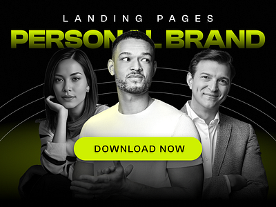 Personal Brand - Landing Page Bundle (Asset) author brand branding coach consultant course download influencer landing landing page page personal premium speaker ui ux